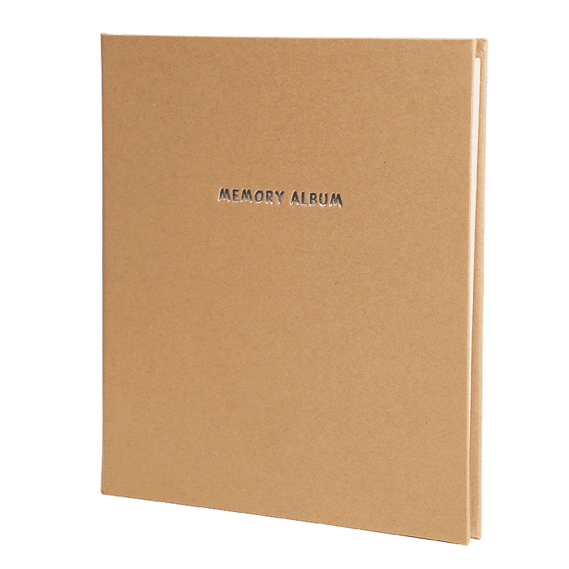 KODAK Album photo 20 pages adhésives avec couverture en papier kraft format 23,5 x 27 cm