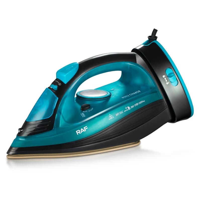 RAF Fer à vapeur sans fil R.1210B Bleu | Haute puissance 2000 W, Capacité 320 ml, Débit de vapeur 15-25 g/min, Semelle en céramique,