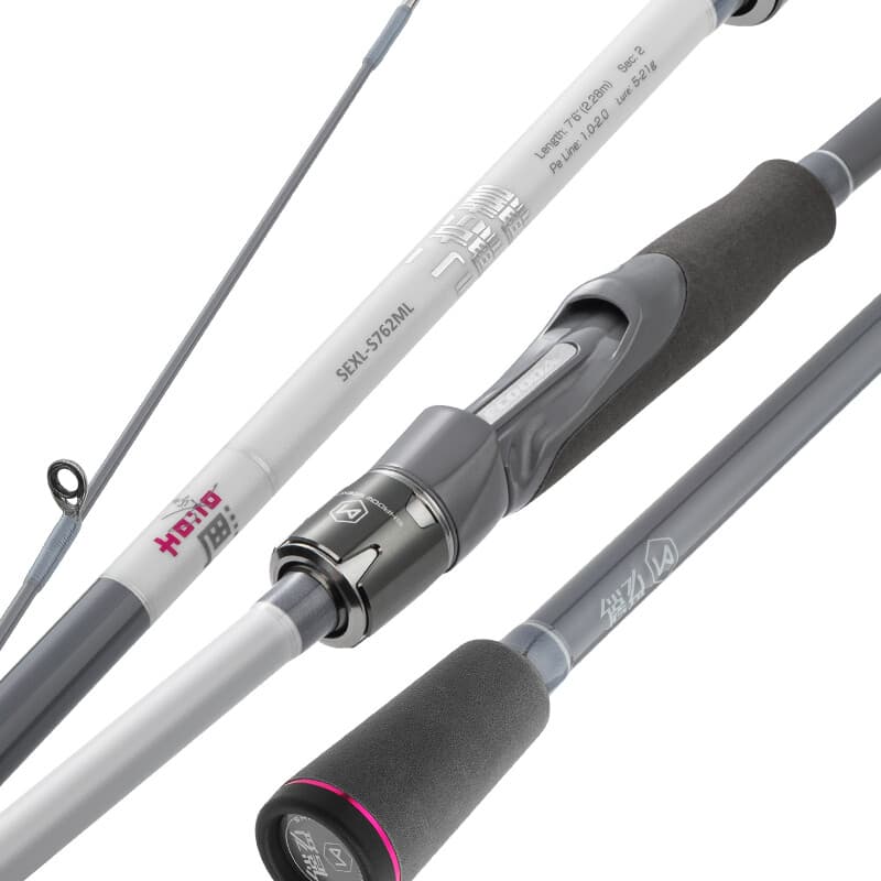 ECOODA canne à leurre en carbone, anneaux de guidage Fuji SIC, anneau en O, canne pour la pêche du bar, de la truite et du requin