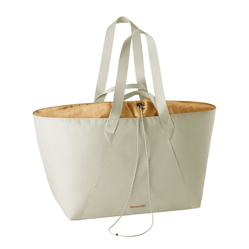 Beneunder LC167 Sac cabas pliable ultra-léger 140 L - Beige