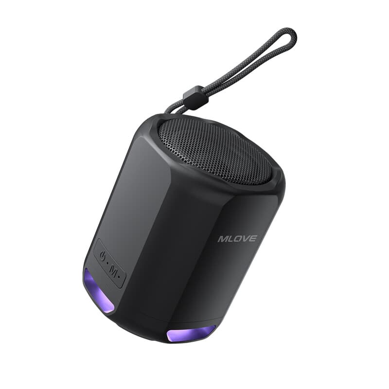 mlove P1 Enceinte Bluetooth portable Bluetooth 5,3 Étanche IPX5 Autonomie 24 h Noir