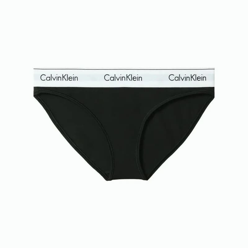 CALVIN KLEIN Icon Panties en coton et modal - Noir - 1X