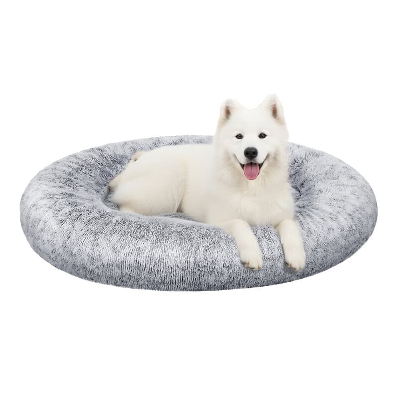 FEANDREA Panier rond pour chien, 120 x 20 cm - Gris ombré