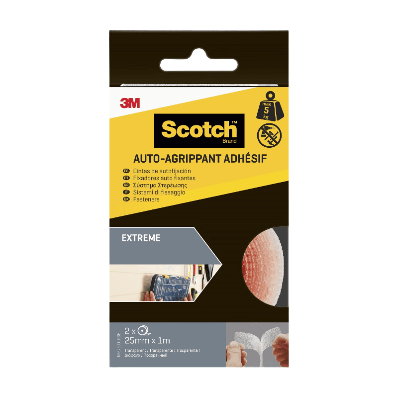 Scotch®Rouleau Agrippant Adhésif Transparent 1m x 25mm