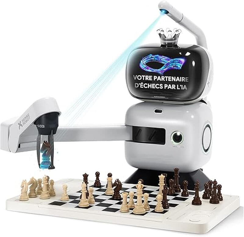 SenseRobot Adversaire intelligent pour jeu d’échecs – Robot d’échecs IA avec bras robotisé, 25 niveaux de difficulté IA, Plus de 1200
