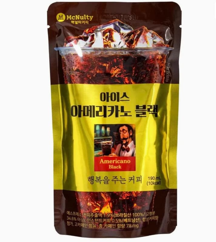 MCNULTY Café glacé americano noir - 190 ml