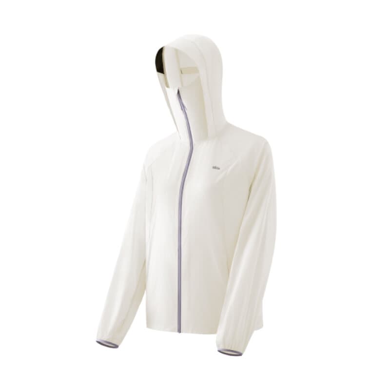 Beneunder Veste de protection solaire légère et hydrofuge pour femme (modèle veste) TS01h - Blanc lait - 175/96A (XXL)