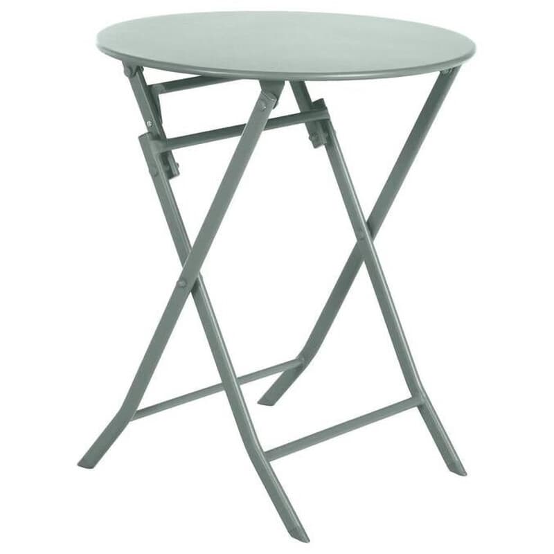 Hespéride Greensboro Table pliante ronde 2 places - Vert olive