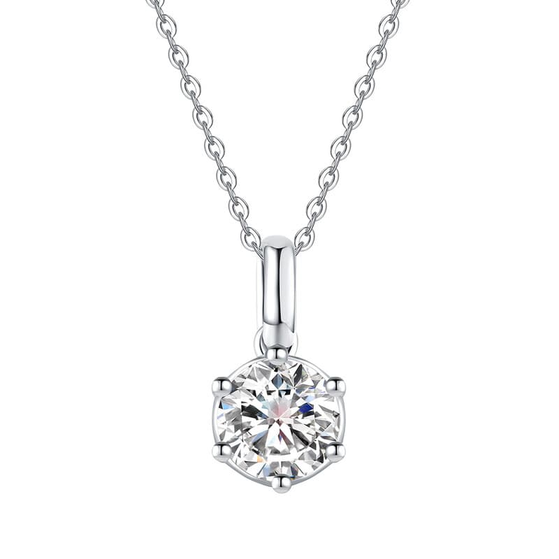 ALAIN MICHAL Collier classique en argent avec cadeau spécial pour la Saint-Valentin - 1 carat