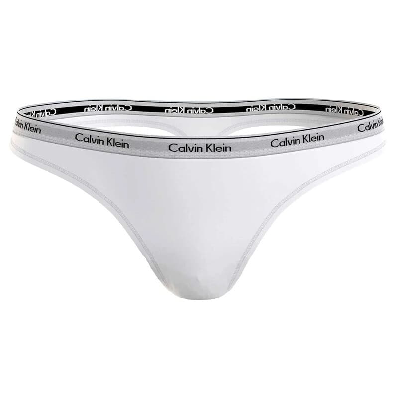 CALVIN KLEIN Icon Logo String Thong - Blanc - L