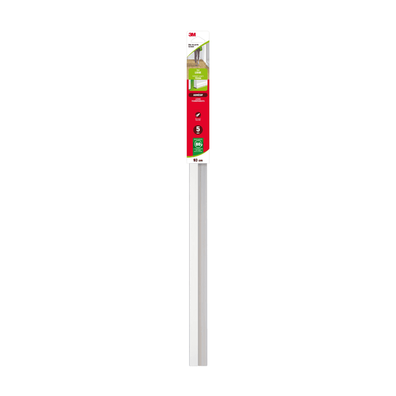 Bas de Porte au Sol Lisse Adhésif Classique Blanc 0,93 m