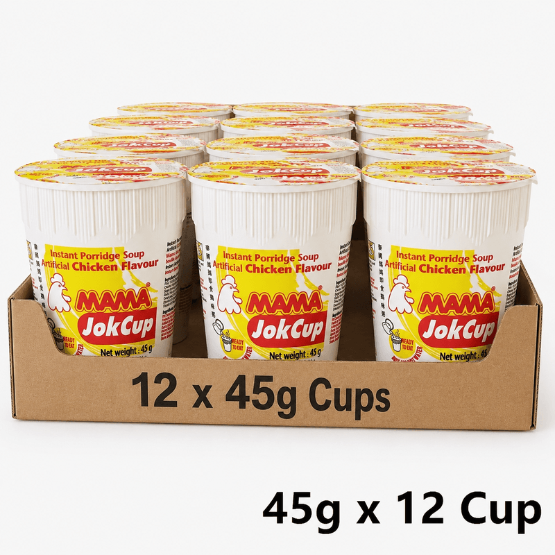 MAMA Porridge de riz instantané saveur poulet - Carton de 12 x 45 g