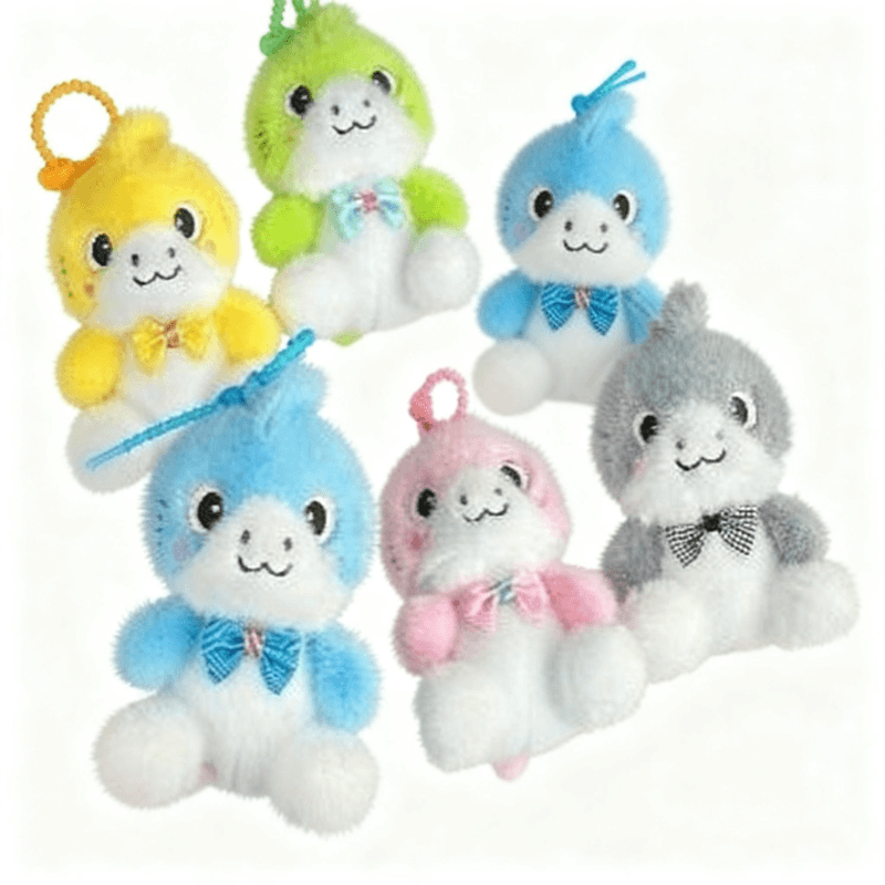 Porte-clés en peluche mignon requin 10 cm (Sélection aléatoire)