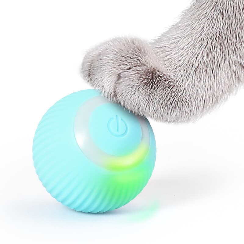 PETGRAVITY Balle rotative intelligente 42 mm pour chat - Bleu