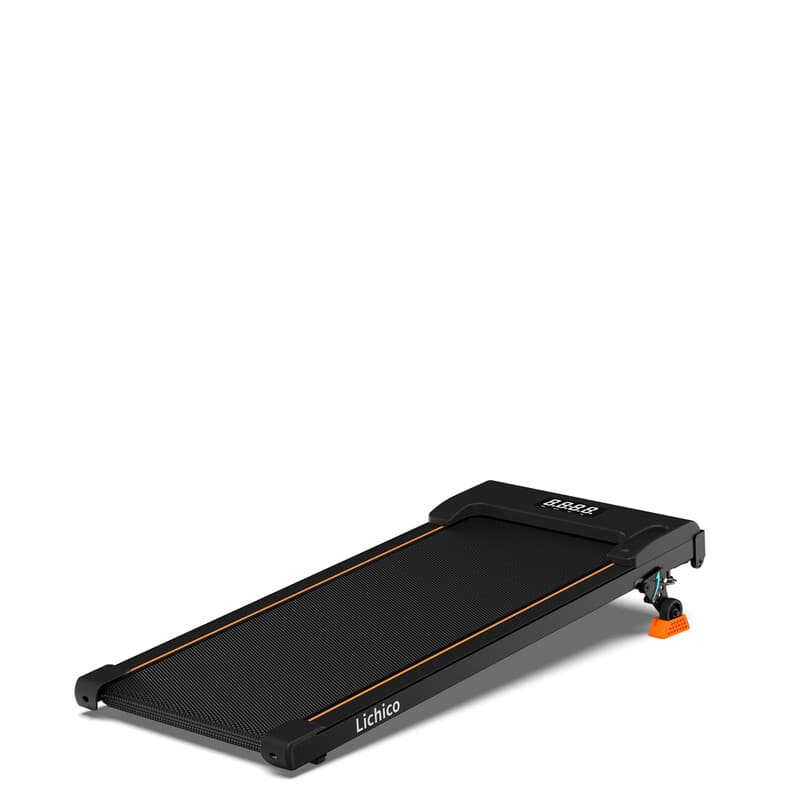 Appareil de fitness lichico, tapis de marche et de course domestique silencieux pliable avec pente de 9%, grande capacité de charge de 130 kg,