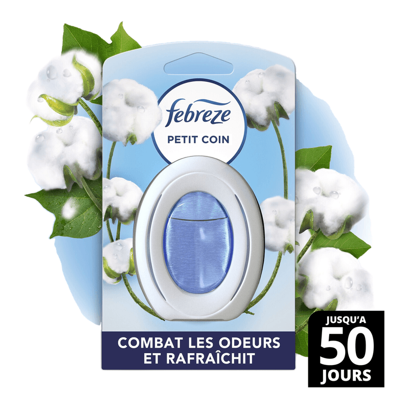 Febreze Désodorisant pour petits espaces Fraîcheur coton x 1