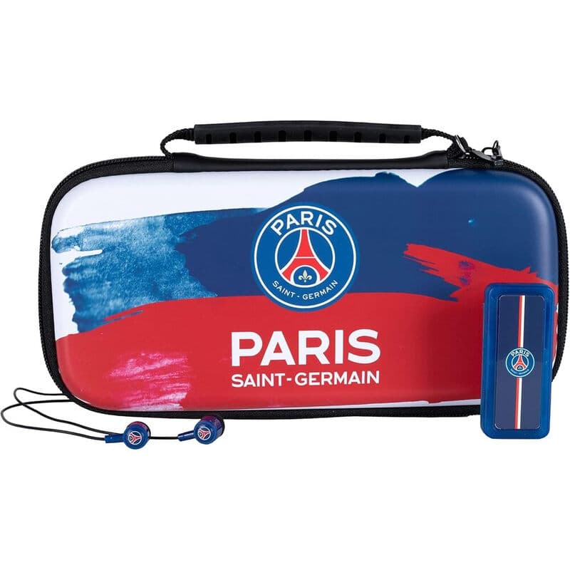 KONIX PSG Pack d'accessoires gaming Starter Kit Nintendo Switch, Switch Lite et Switch OLED - Housse - Verre trempé - Boîtier jeux - Écouteurs