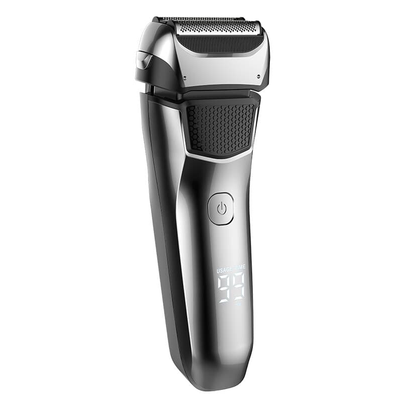 Sparoma rasoir électrique pour homme, système à double lame flottante 360°, rasage à sec et humide, écran numérique, tondeuse intégrée,