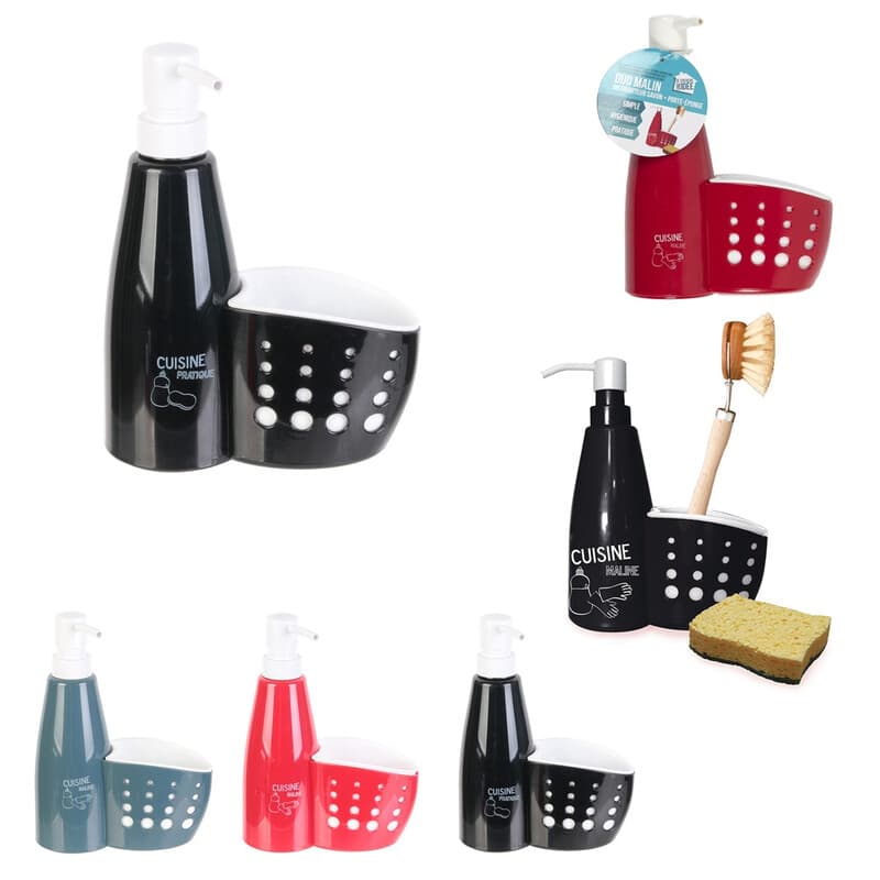 JE CHERCHE UNE IDEE Distributeur de savon et porte-éponge