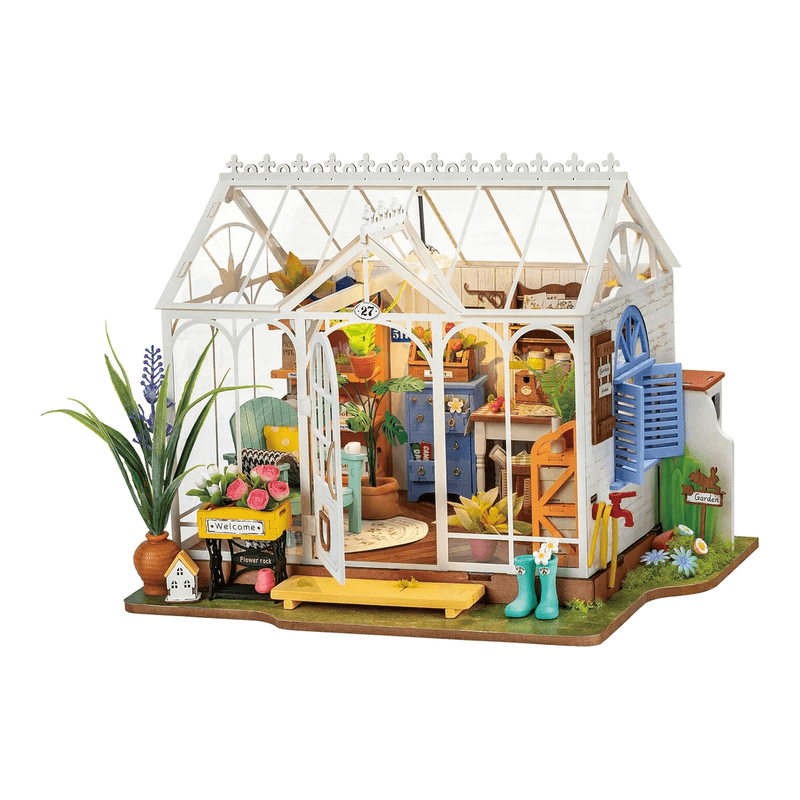 Robotime Rolife Maison de poupée Jardin de rêve à construire - 24,5 x 19 x 19 cm, décoration à la maison, décoration d’étagère,Cadeaux