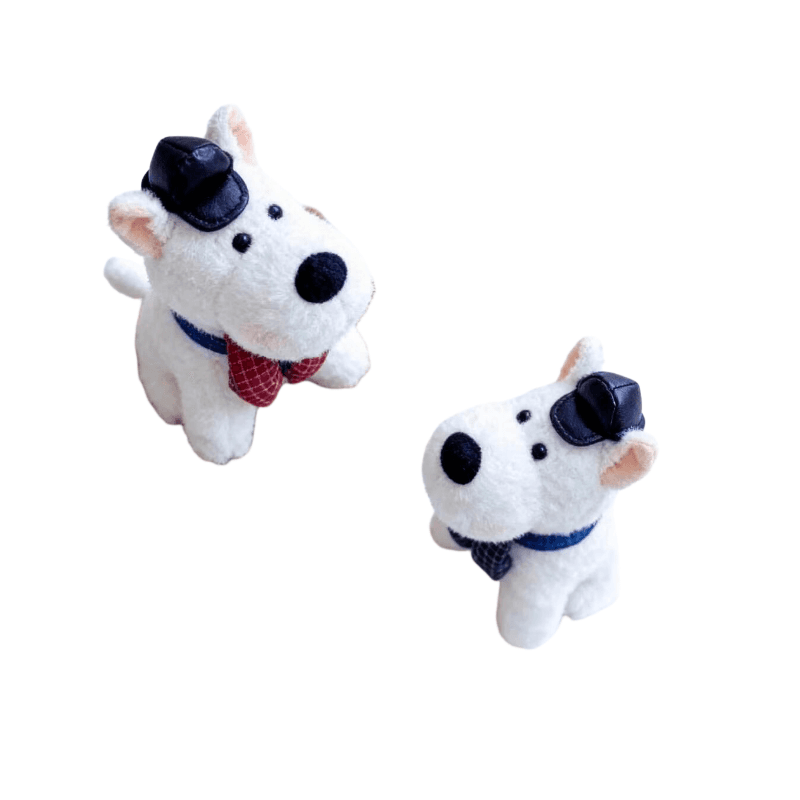 Nœud papillon en peluche pour couple, West Highland, 23 cm (Sélection aléatoire)