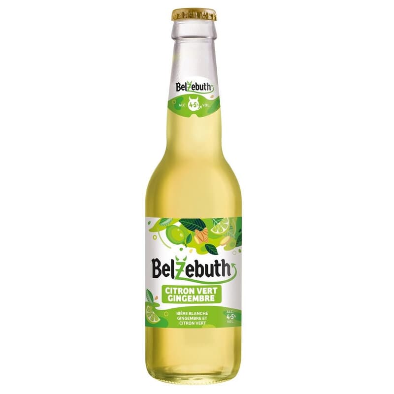 BELZEBUTH Bière blanche Gingembre Citron Vert 4,5 % - 33 cl