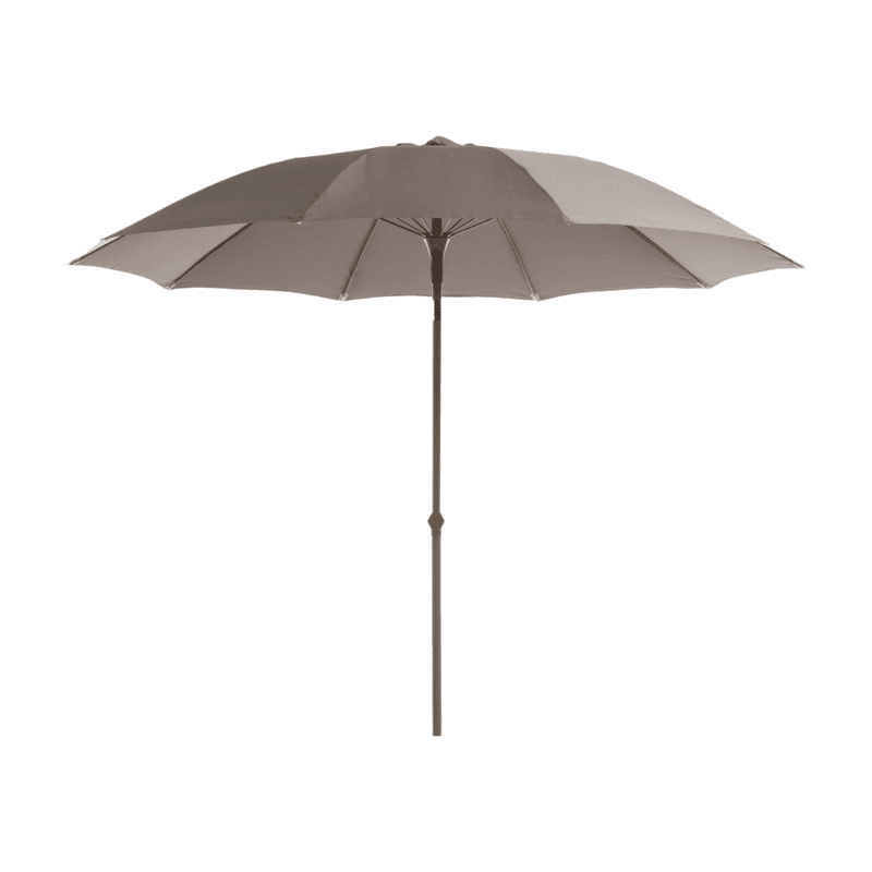 PROLOISIRS Parasol en fibre 270 cm - Gris brun