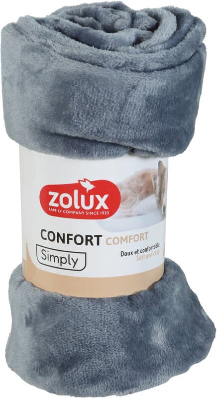 Zolux Couverture pour chien et chat - Gris - 100 x 75 cm