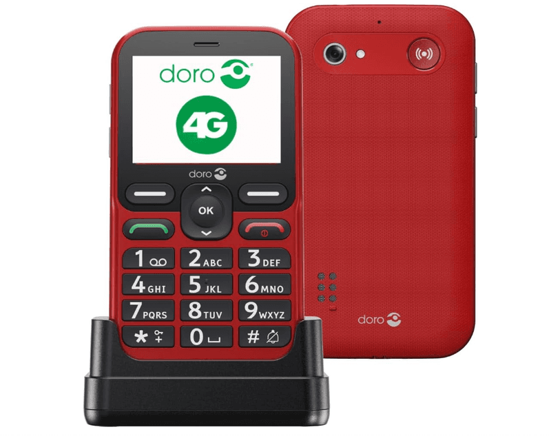 Doro Leva L10 Téléphone pour seniors - Rouge