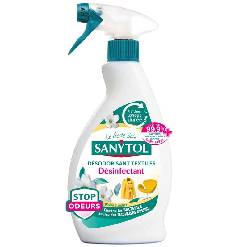 SANYTOL Désodorisant désinfectant spécial textiles 500ml
