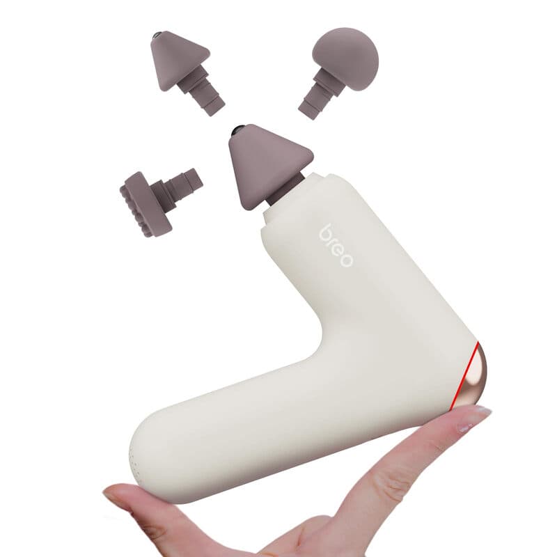 breo Pistolet de massage Lucky 7 avec chaleur, masseur musculaire à percussion profonde, stimulateur, relaxation du corps, faible bruit pour