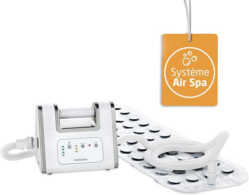 Medisana Tapis de Bain à Bulles BBS, Tapis d'hydromassage, Distributeur d'arômes inclus, 3 niveaux d'intensité, Fonction de minuterie, Spa pour la
