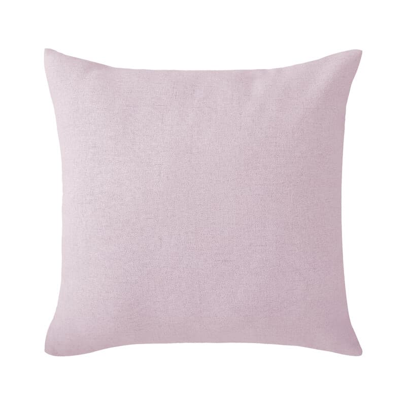 Deconovo Housse de coussin en tissu aspect lin, coloris rose clair, 45 x 45 cm, 1 pièce