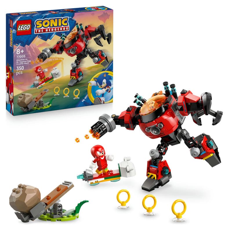 LEGO Sonic 77005 Knuckles contre l’Egg Crusher de Dr. Eggman