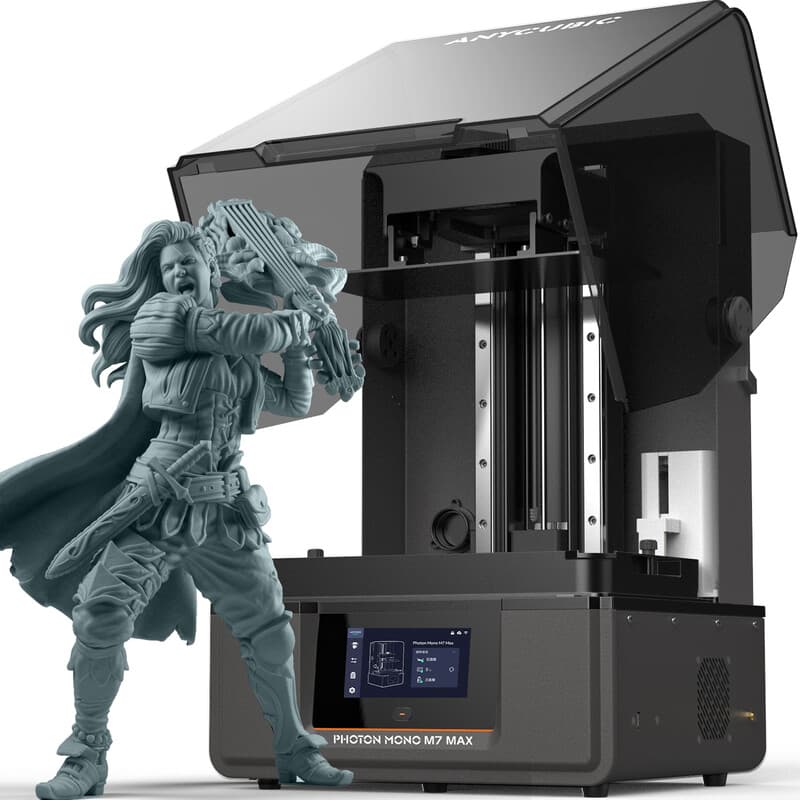 ANYCUBIC x JOYBUY Photon Mono M7 Max Imprimante 3D à Résine Grand Format avec Écran LCD Mono 13,6 Pouces et Volume d'Impression 298×164×300 mm