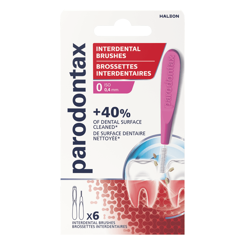 PARODONTAX - Brossettes Interdentaires Taille 0 (04mm) - Lot De 6
