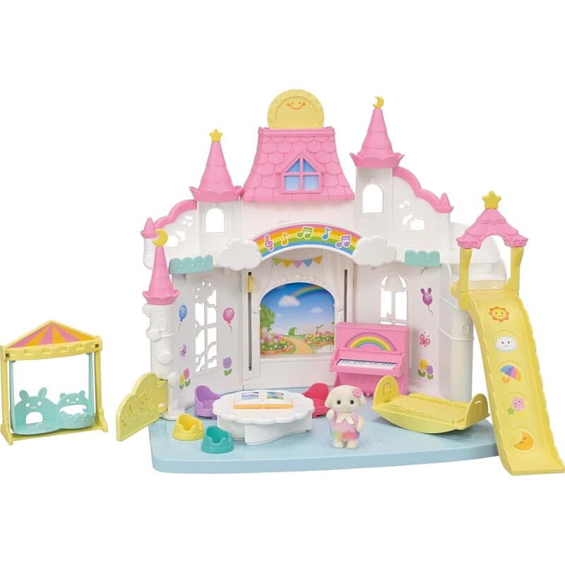 Sylvanian Families - Crèche du Château Ensoleillé, Maison de Poupées pour Figurines et Accessoires de Collection