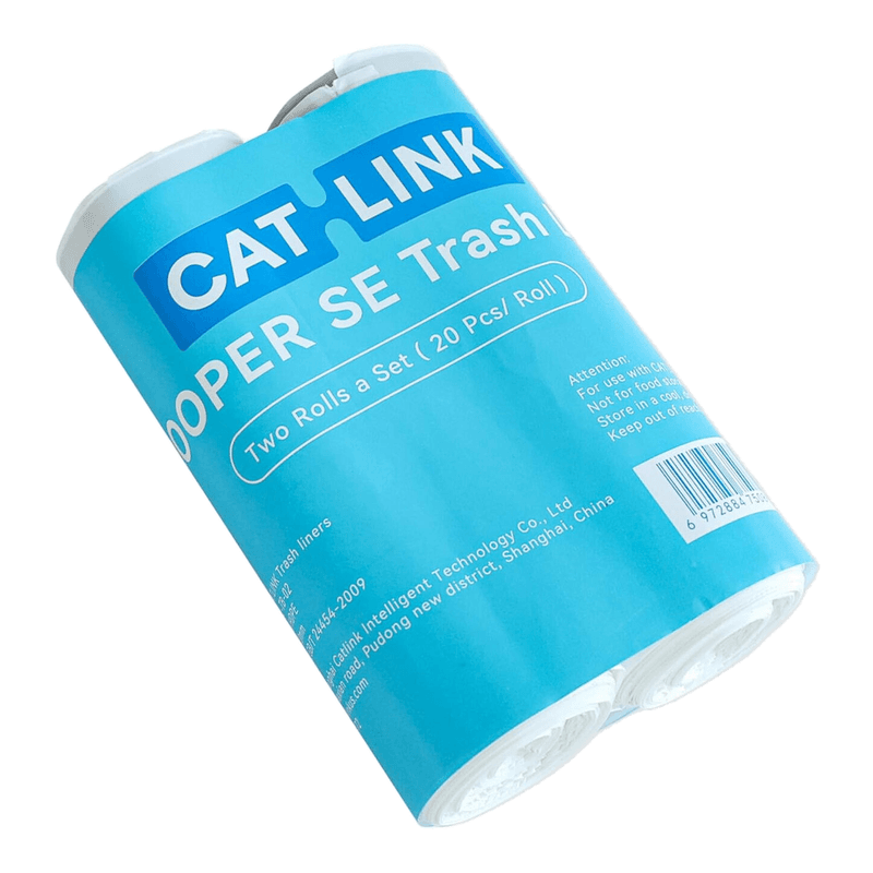 CATLINK Lot de 2 rouleauc de sacs à déchets pour bac à litière Baymax