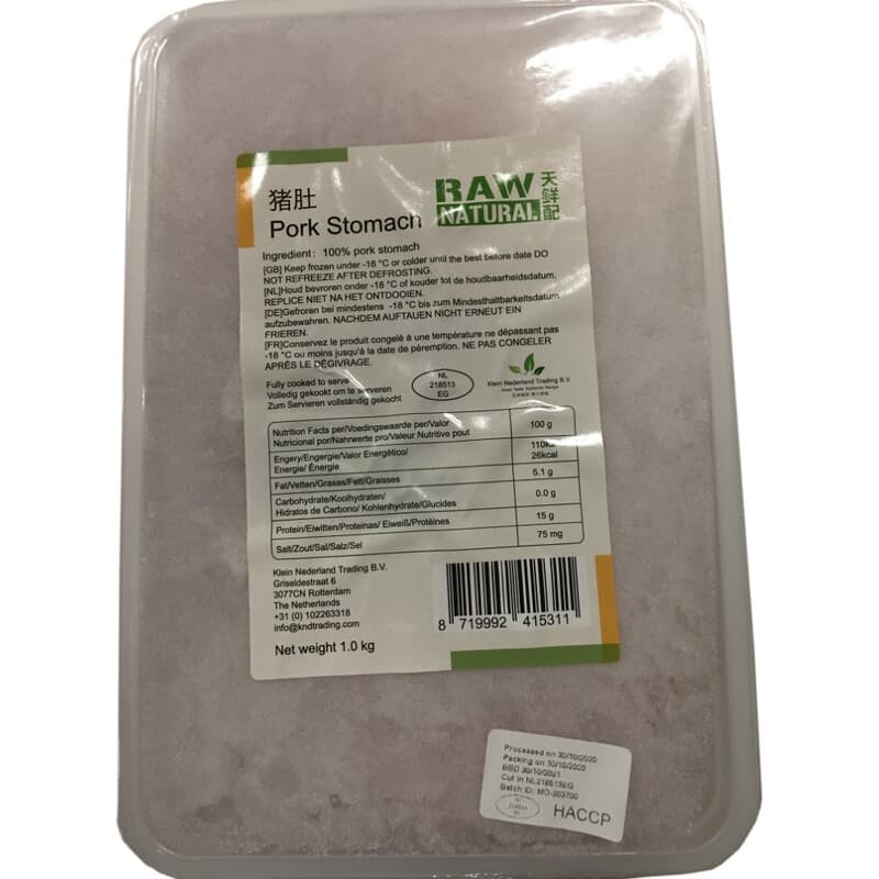 Raw Naturals Estomac de porc - 1 kg