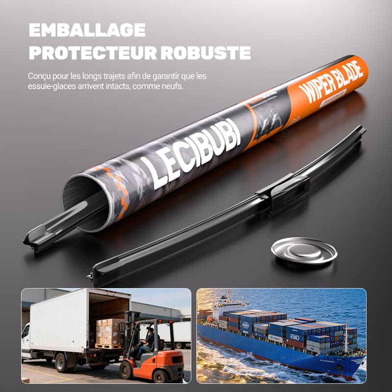 LECIBUBI Essuie-glaces pour Renault Clio III/Megane III, Citroën C3 Picasso/DS3, Peugeot 301, équipement d'origine - 600 mm + 400 mm