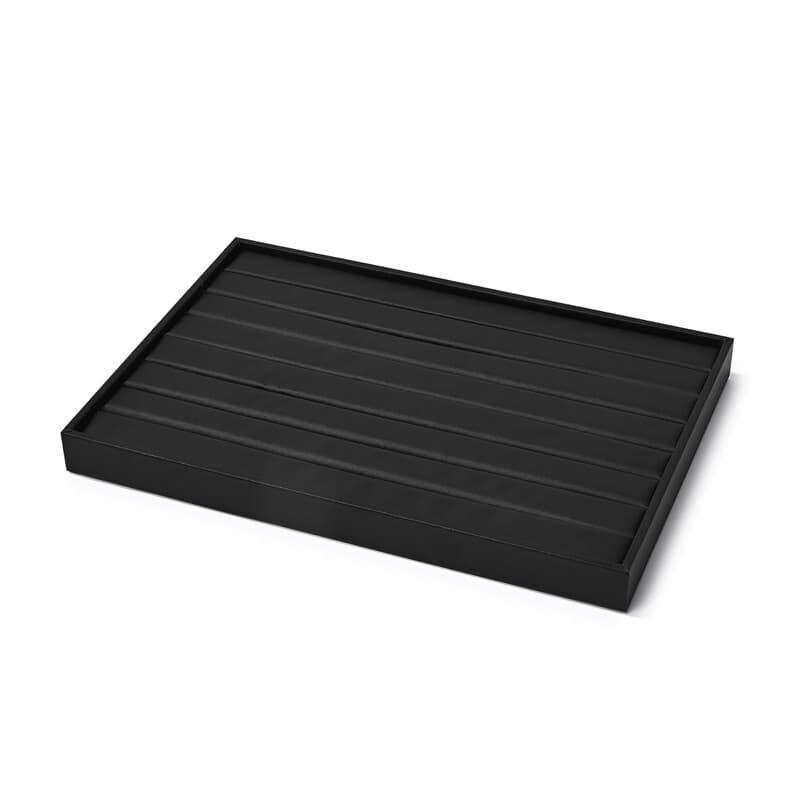 Oirlv Plateau de Présentation de Bijoux de Luxe, Empilable en Cuir PU, Inserts de Rangement pour Bijoux Homme Femme, Boîte d’Exposition pour