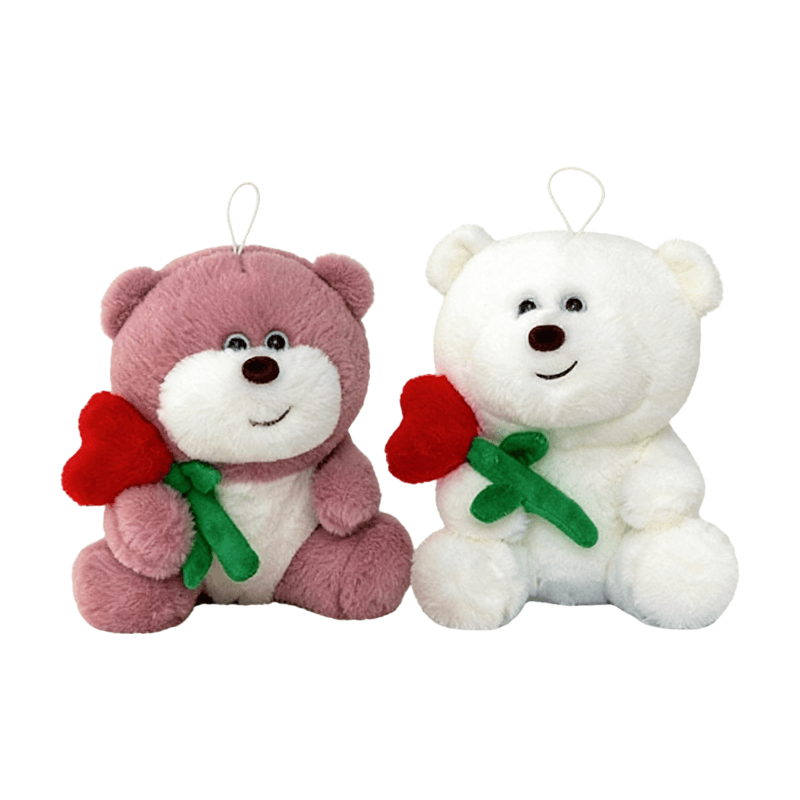 Peluche ours fleur 22 cm
