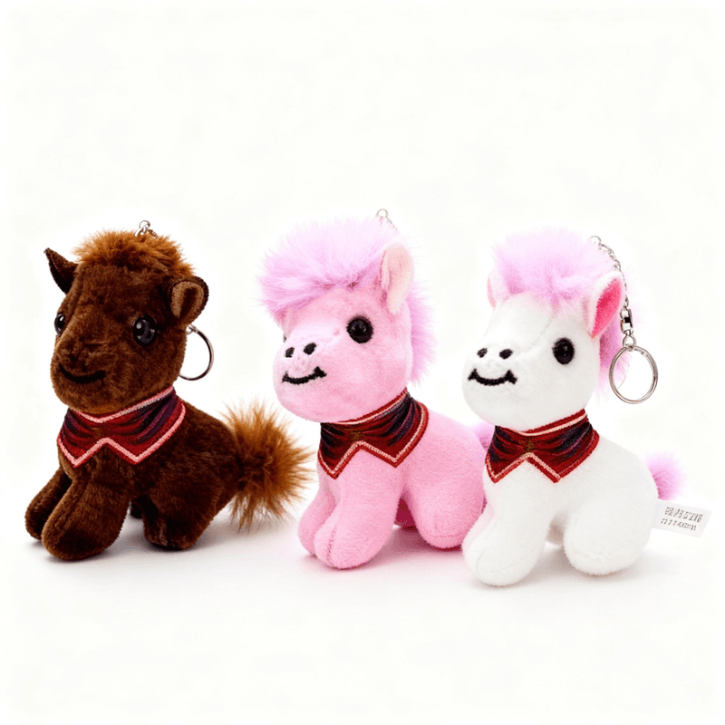 Porte-clés en peluche Le Petit Cheval 20 cm (Sélection aléatoire)