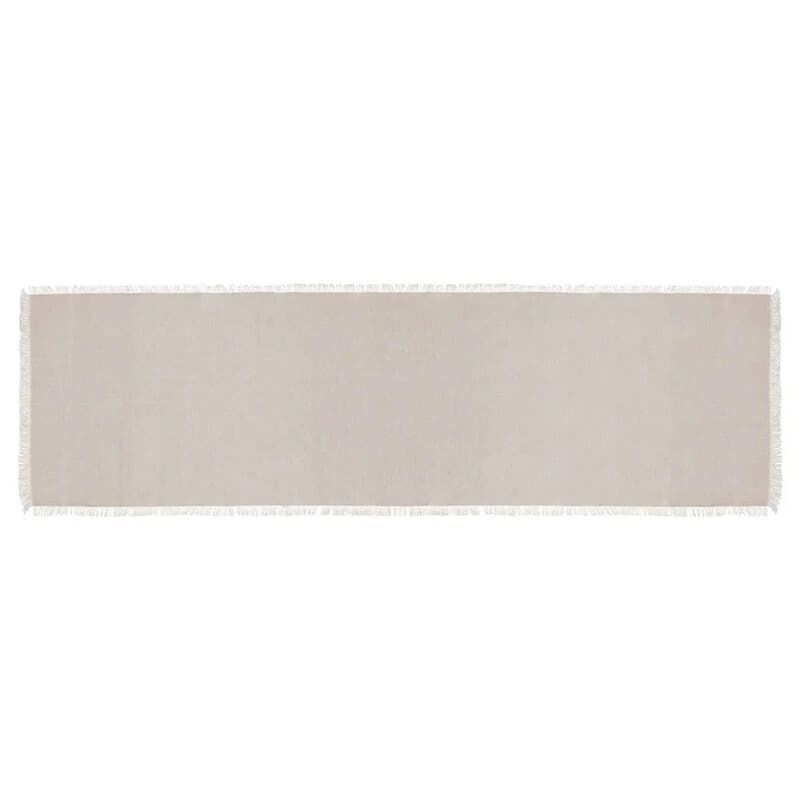 Chemin de table Maha 38 x 140 cm blanc