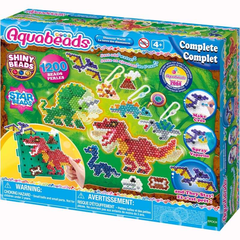 Aquabeads Le Monde des Dinosaures Coffret de Jeu Complet Monde des Dinosaures