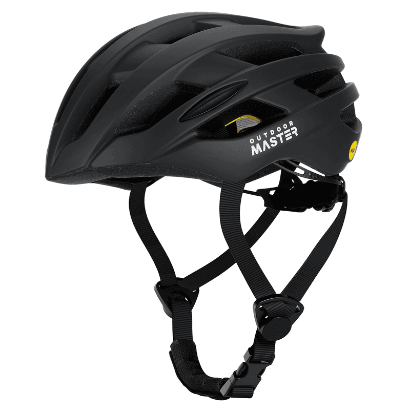 OutdoorMaster MIPS Casque de vélo de route pour adultes noir - Taille M