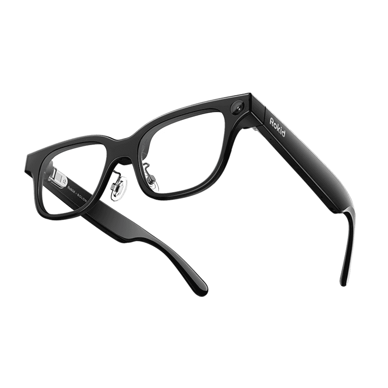 Lunettes Rokid (avec écran), lunettes intelligentes IA et RA, premières lunettes IA avec prise en charge de ChatGPT et Gemini, ultra-légères 49 g,
