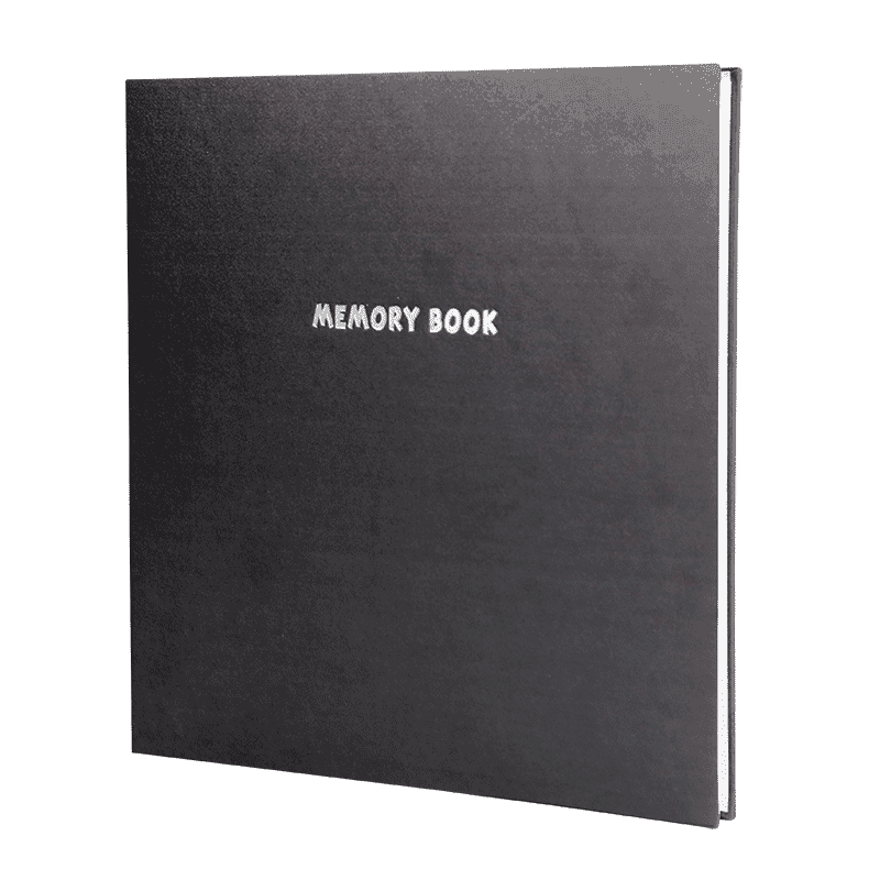 KODAK Album Photo Déco Maison 20 Pages Adhésives - Couverture Tissu Noir Format 32,5x33 cm pour Photos et Souvenirs