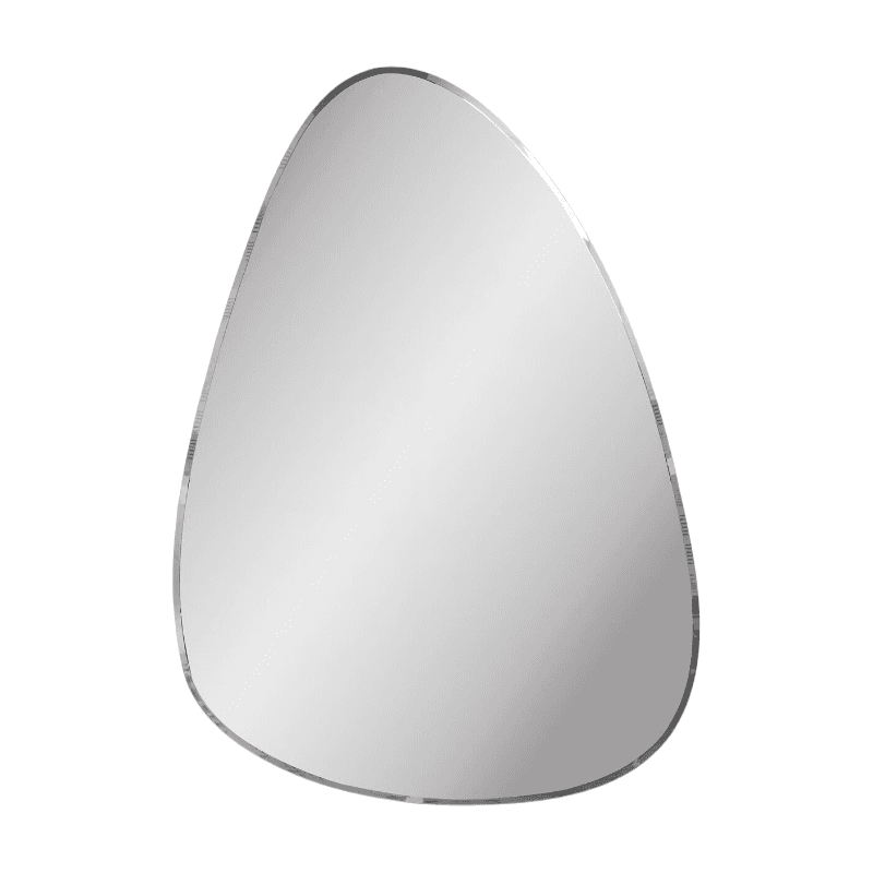House Nordic Miroir mural, Forme organique, Design à plans pliés, 70 x 100 cm