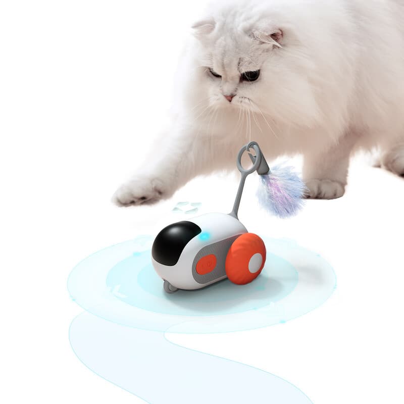 PETGRAVITY Jouet interactif intelligent pour chat - Orange